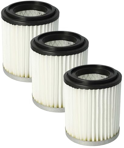 vhbw 3x filtro compatibile con Grafner 20 L - A 17307/17534, 20l A15743 aspiracenere - filtro HEPA bianco