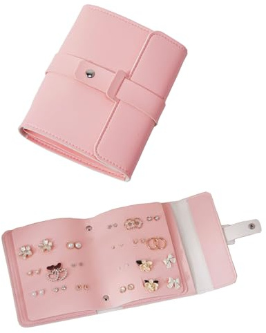 ZHIERNA Organizador de Pendientes y Joyería - Libro de Almacenamiento para Pendientes - Rollos de Joyería de Viaje Práctico para Studs