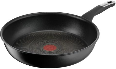 Lagostina Intensive Pro, Padella Antiaderente 32 cm, Rivestimento Titanio Antigraffio, Cottura Rapida e Uniforme, Tecnologia Thermo-Signal, Adatta a Tutte le Fonti di Calore Inclusa Induzione