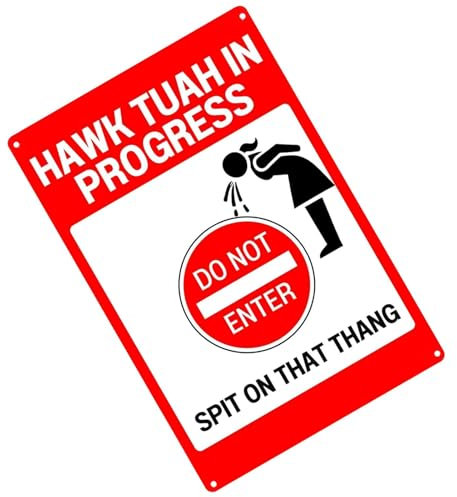 Lustige Schilder, Wanddekoration, Haustürschild, Aufschrift Do Not Enter Spit That Thang, Acrylschild für Heimdekoration, Wandkunst-Poster