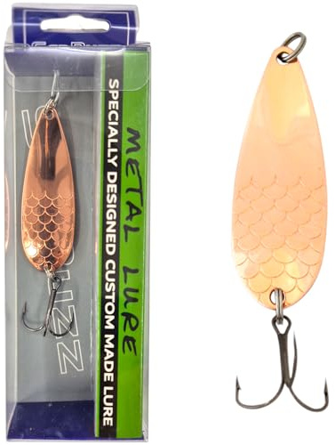 SEABUZZ Asymmetrisch Blinker 15,7g/6cm - Hecht Barsch Zander Angelköder | Drillingshaken Köder - Metalllöffel Harte Köder - Spinner Angeln Sport Set - Hechtköder Angel Spoon - Barschköder (BPR)