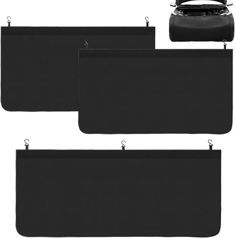 Tapis de Protection D'aile, 3 pièces de Réparation Automobile Couverture Magnétique Voiture, Grand Format Aile de Voiture Universel pour Voitures ou SUVs (Style 2)