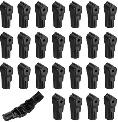 QUARKZMAN 50pz Gancio a Scatto, 4mm Gancio per Esposizione a Pannello Forato Fermi per Sicurezza del Carico (Nero)