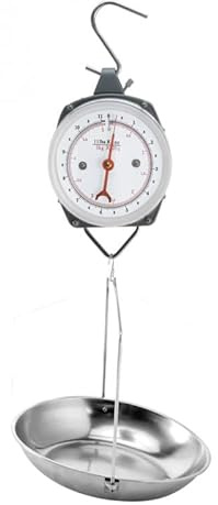 Crochet Mécanique 25 kg avec Berceau - Précision 100 g - Balance Suspendue - Plateau 255 mm