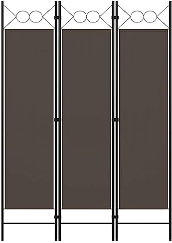 Myheimly 3-TLG. Raumteiler Klappbar Freistehend Trennwand Paravent Umkleide Sichtschutz Spanische Wand Raumtrenner Anthrazit 120 x 180 cm
