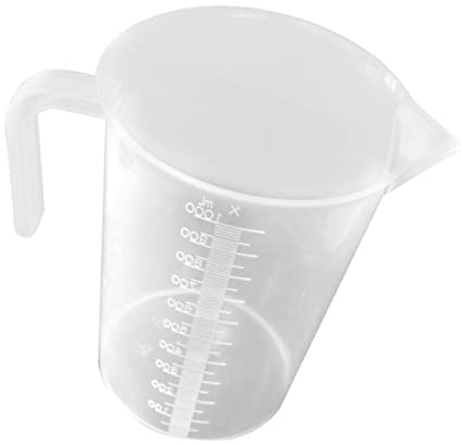 CIYODO Aquarium Scale Cup Thickened Handles Style Measuring Cup for Fish Feeding