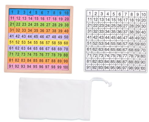 HEALSOPTHY Jeu Éducatif Mathématique Bois Montessori pour Garçon Fille Tableau de Comptage des Consécutifs Apprentissage Précoce pour Coordination Main-Cerveau et Développement Intellectuel