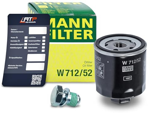 1x Ölwechsel Set - MANN ÖLFILTER + Ölablass-Schraube + LIQUI MOLY Ölwechsel-Anhänger