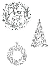 SECURIT Plantillas para Ventana, Incluye rotulador, A2, Juego de 3, diseño navideño, Vinilo, Blanco, 59.4 x 42 x 0.5 cm