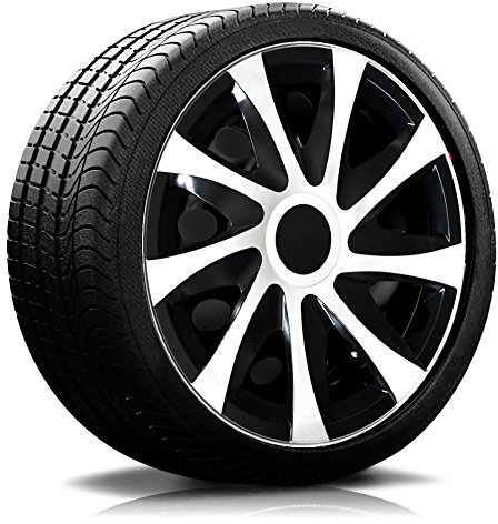 13 Zoll RKK04 Multi-Color Line (Schwarz-Weiss) Radkappen/Radzierblenden 4 Stück