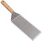 Plancha de metal de acero inoxidable de 4 x 8 pulgadas, espátula para hamburguesas, espátula para hamburguesas, aleta para panqueques, ideal para parrilla de barbacoa y plancha de parte superior