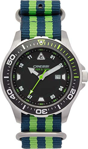 Cressi Manta Watch Textile Strap Blue