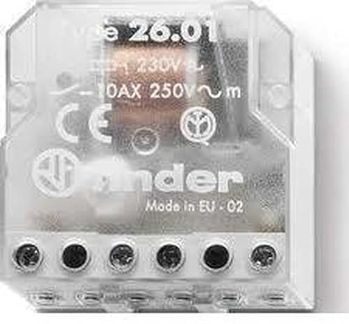 Finder 260482300000PAS Relè ad impulsiTeleruttore per scatola 230 VAC 2 NO 4 sequenze 10 A