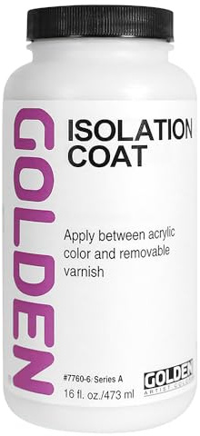 Golden Artist Colors Isolation Coat, to Unify and Protect The Painting Surface, 16 Ounce jar (7760-6)