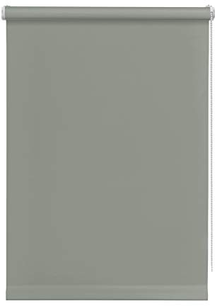 Deco Company Mini-Rollo Tone zum Klemmen, Tageslicht-Rollo, Blickdicht, Alle Montage-Teile inklusive, Grau, 75 x 150 cm