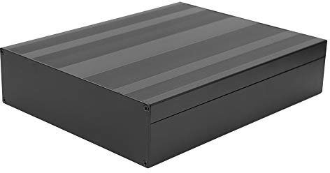 Caja de proyecto VOBOR5 0x178x220mm, carcasa negra mate, carcasa de producto electrónico DIY, caja de aluminio
