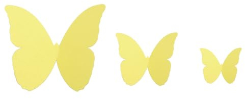 48 adesivi da parete con farfalla 3D, rimovibili, per casa, matrimonio, soggiorno, camera dei bambini, ragazze, cucina, finestre, mobili, feste, tavolo da parete, colore giallo