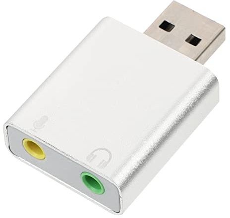 Gadpiparty Adaptateur Audio Externe USB Prise Jack Écouteur Et Microphone pour Pc Et Laptop Play Compatible avec Casque Et Enceintes