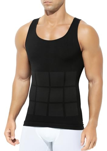 Casey Kevin Shapewear Herren Kompressions Shirt Bauchweg Unterhemd