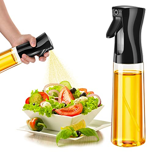 WS WorlsTrend Pulverizador de Aceite - Spray Aceite Cocina 300 ml - Vaporizador Aceite de Oliva y Vinagre - Dispensador de Aceite - Spray para Asar a la Parrilla con Freidora.