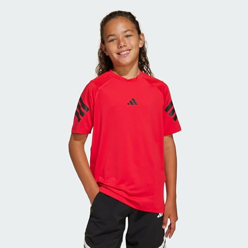 adidas Pojkar ALL SPORTS NXT TEE, Pure Ruby/Black, 11-12 Years