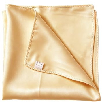 Mr.Van 100% Seide Einstecktuch für Herren, Elegant, Weiß, Weich, 35 * 35 cm, 16,5 Momme Seideneinstecktuch Einfarbig Uni