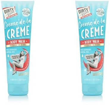 Dirty Works Crème de la Crème Creamy Body Wash, Luxury Shower Gel, 280ml (Pack of 2)
