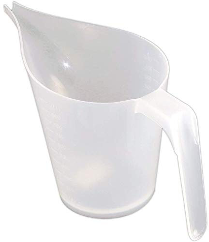 Pichet Doseur en Plastique 1000 Ml, Tasse à Mesurer pour Verser la Confiture, la Pâte, le Sirop