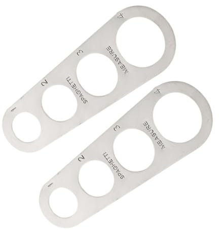 TOKIDNY 2pcs Spaghetti Portion Measurer Tool Pasta Measuring Ruler Precise Scale Dry Pasta Cooking Aid for Consistent Results