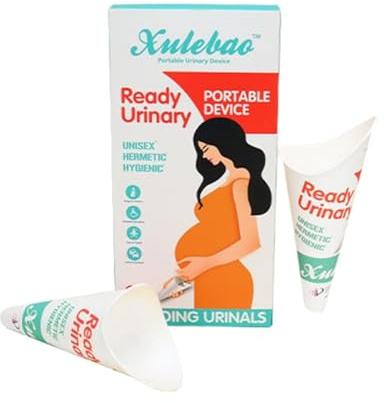 Tragbares Uriniergerät für Frauen - Einweg Damen Uriniertrichter für Camping, Wandern & Reisen, Kompakter Urinsammler im Freien mit auslaufsicherem Design, hygienisch & diskret (50 Pack)