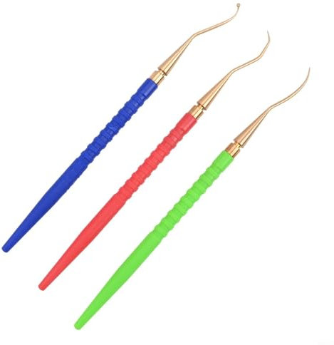 Honseadek 3Pcs Scuba Diving Repair Tool Kit, Brass O-Ring Pick Set, Underwater Maintenance Tools, With Handle, For Snorkeling, Freediving Equipment