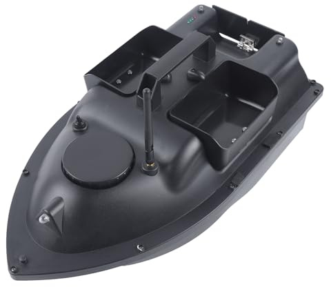 GPS-Equippierter Nahrungsmittel-Köderboot/Futterboot, 500m Ferngesteuertes Angelköderboot mit Großem Köderbehälter und Zwei Motoren für Flüsse, Seen und Flache Gewässer