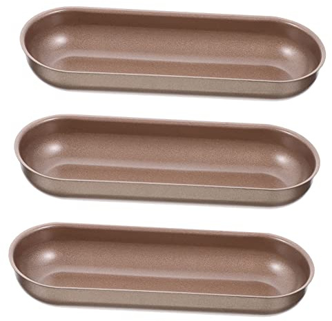 CONGARTENO 3piezas Molde Para Pan De Hot Dog y Tostadas Antiadherente y Resistente Al Calor Para Hornear Pan De Molde Casa