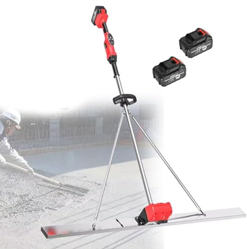 Herramienta eléctrica inalámbrica para solado de hormigón, 9 ajustes de velocidad, pantalla de alimentación, kit vibratorio para nivelación y acabado eficientes de la superficie