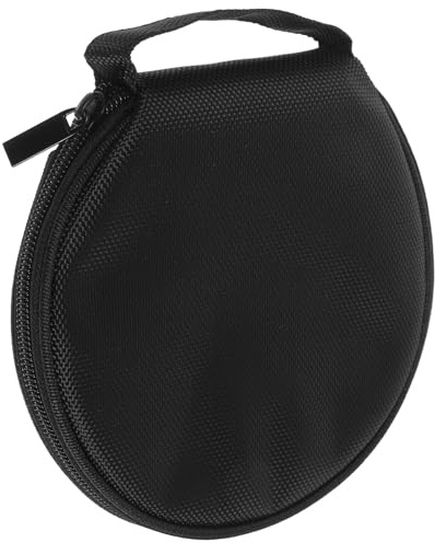 MAJORMENCH Estuche CD de Tela Oxford Negro Capacidad para 20 Discos, Organizador Portátil Protección contra Impactos Adecuado para Almacenar Cds y Dvds