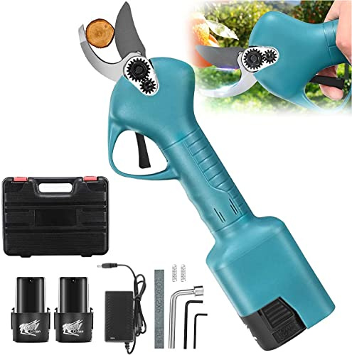 OVLIIYWZY Cesoie Elettriche da Potatura con Batteria al Litio Ricaricabile Tagliaerba Professionale a Batteria da Giardino Lama Sk5 Diametro di Taglio 25Mm