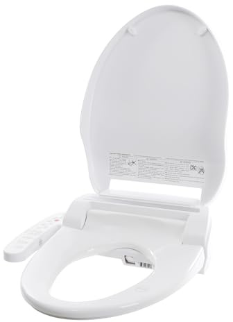 KANBCNG Bidet elettronico Smart Toilet Seat con risciacquo automatico e asciugatura Bidet elettrico riscaldabile Sedile WC intelligente per famiglie Aziende Bagni alberghieri