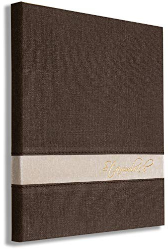 A5 Stammbuch Hochzeit Standesamt Fonte braun für A5, A4 und Klassische Urkunden incl. 3 Stammbuchhüllen