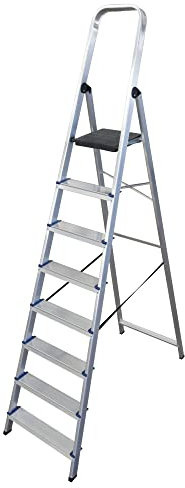 Escalera domestica de Aluminio Altipesa (Aluminio, 8 PELDAÑOS)