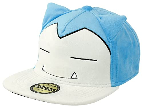 Pokémon Plüsch Relaxo Unisex Cap blau/weiß 80% Polyester, 20% Baumwolle Fan-Merch, Gaming