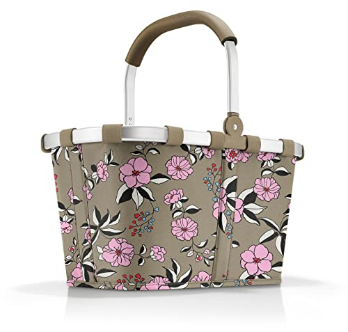 reisenthel carrybag garden taupe – Stabiler Einkaufskorb mit viel Stauraum und praktischer Innentasche – Elegantes und wasserabweisendes Design