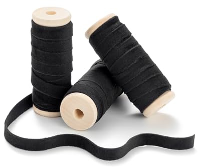 CHUQING Samtband Geschenkband Schleifenband Samt Dekoband Schwarz | Weiches Samtband als Geschenkband und Dekoband für Schleifen, Basteln, Hochzeit, Geburtstag und Verpackungen Weihnachten