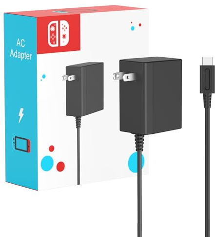 MARSDOCK 45W Charger for Nintendo Switch - 15V 2.6A AC Adapter Fast Charging with 5FT USB C Cord - Compatible with Switch Lite, OLED, Steam Deck - Support TV Mode