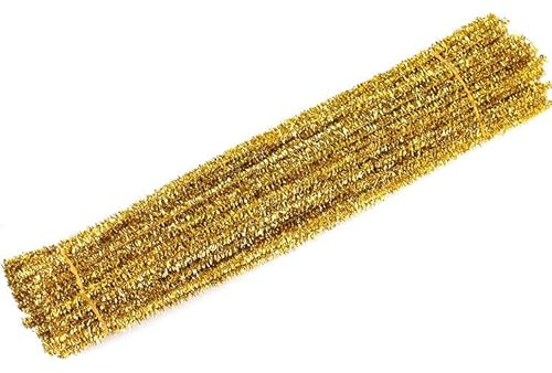 JAWSEU 100 Stück Pfeifenreiniger, Chenille Stiele Bunt zum Basteln, Chenilledraht Pfeifenreiniger Biegeplüsch Basteldraht Mehrfarbige 30cm x 6 mm für DIY Basteln und Dekorationen
