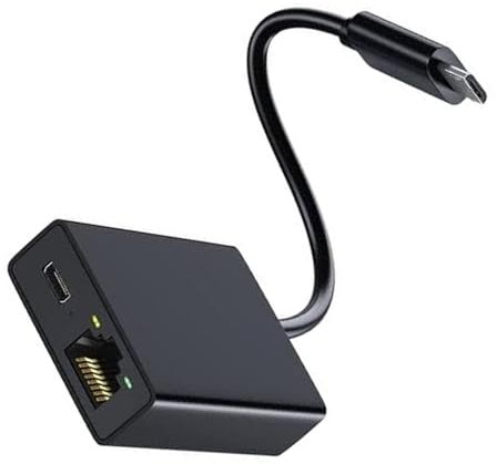 Compatible with Fire TV Stick, Micro USB to RJ45 Ethernet Adapter with USB Power Supply Cable, Wired Network Adapter for Fire Stick, Chromecast, Google Home Mini, and More