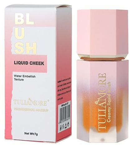 Walopola Liquid Cheek Blush, Cheek Gel Cream Liquid Blush, Gel Cream Blush, Waterproof Super Dewy Liquid Rouge Stick, Blush Pen for Cheeks and Eyes, Smudge-proof Long Lasting Cream