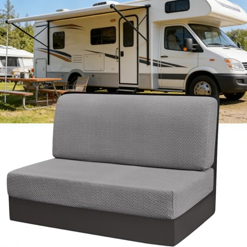 Eysbiy Stretch Sitzbezüge Wohnmobil Wohnwagen, 2er (1 Set) | Stretch-Polsterbezug Schützt Originalsitz, Passend für Dinette/Sofa/Sitzgruppe, Waschbar, Rutschfest, Atmungsaktiv