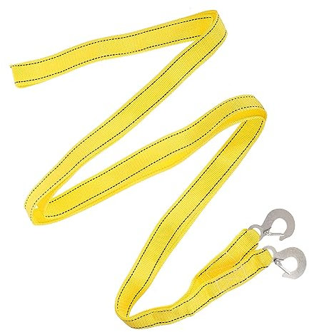 PAMINGONO Abschleppseil Für Pkw Verdicktes Zugband Aus Nylon Notfall-abschleppgurt Mit Haken Für Auto