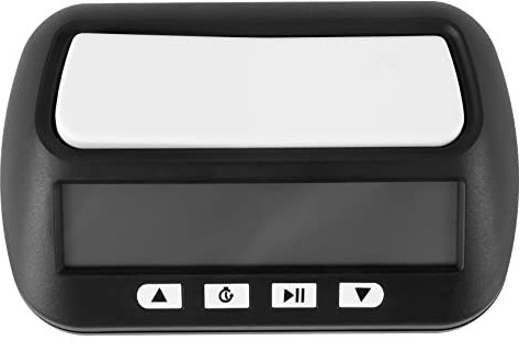 Dasing Schachuhr, Digitaler Schach- und Spiel-, Tragbare 3-In-1-Mehrzweck-Uhr Schwarz