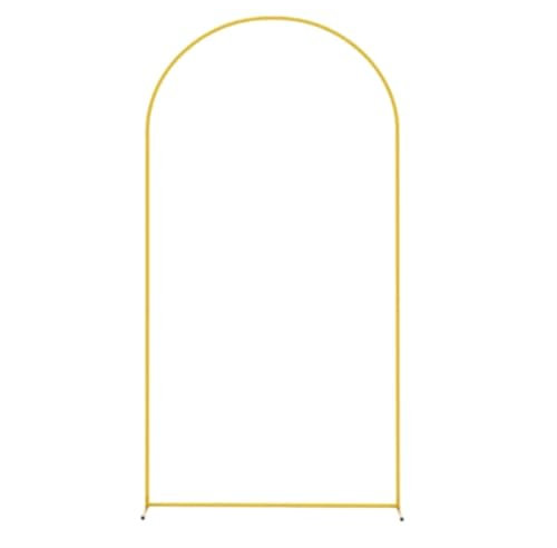 Arche de Jardin en Métal Cadre métallique for arrière-plan Golden Arch, taille courte de 5 pieds/6 pieds/6,6 pieds, facile à démonter, à installer, for décoration de photographie d'événement de mariag